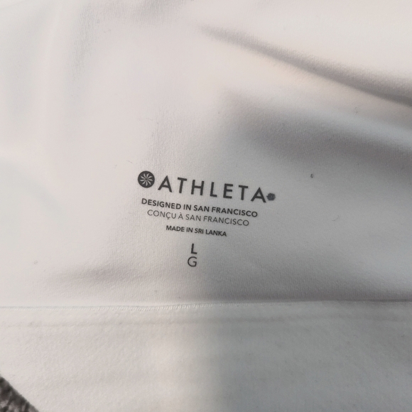 Athleta Keyhole Low Impact Bra White Large - Picture 7 of 7